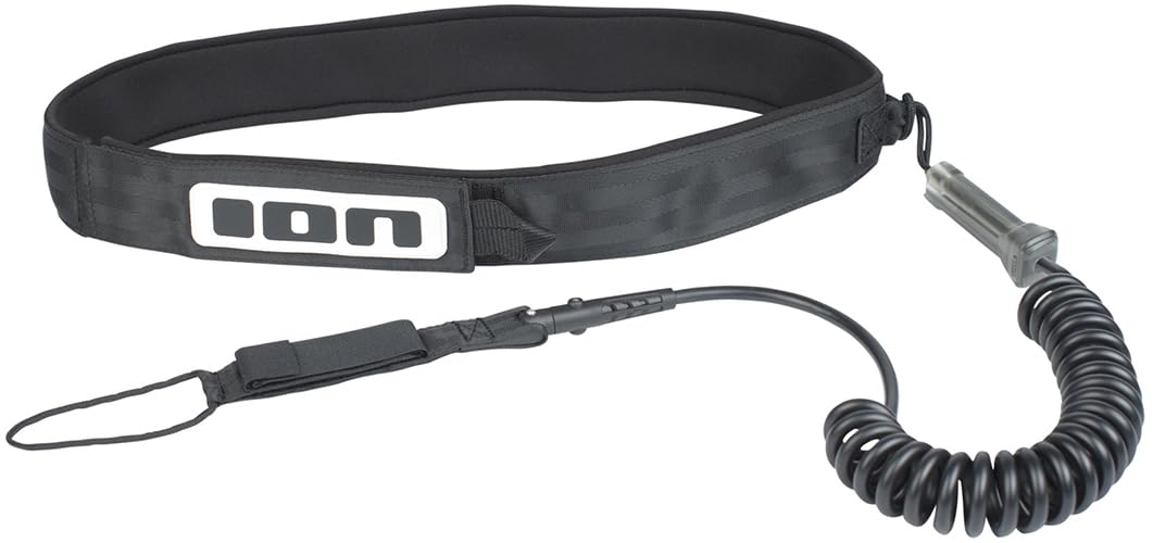 Ion Wing/SUP CORE Safety Coiled Leash 2023 Black, S-M/8'