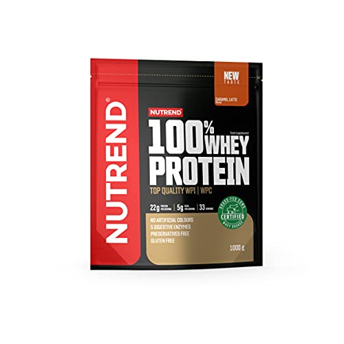 Nutrend 100% Whey Protein, 1000g Beutel (Karamell-Latte)
