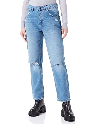 Sisley Damen Trousers 4RQELE01E Jeans, Light Blue Denim 901, 28