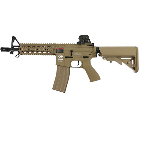 OpTacs Softair - G&G Armament AEG M4 CM16 Raider Airsoft Gewehr - ab 14, unter 0,5 Joule Desert 6mm BB Semi- und Vollauto