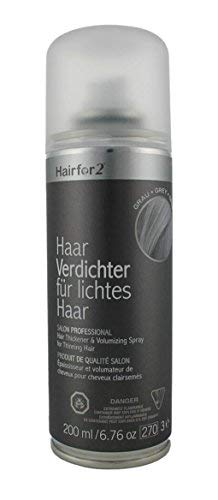 Hairfor2 Haarverdichtungsspray gegen lichtes Haar (200ml, Grau)