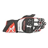 Alpinestars Motorradhandschuhe Gp Pro R3 Gloves Black White Bright Red, Schwarz/Weiß/Rot, M