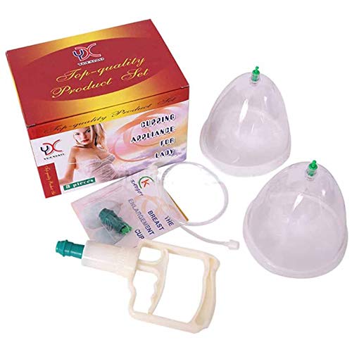 Caiyuankai Vakuum Brustpumpe Brustvergrößerung, Multifunktionale Nippelstimulator Brust-Massagegerät mit Twin Cups Saugnapf Massager für Frauen