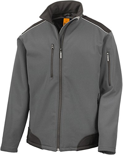 Ergebnis r124 a Ripstop Softshell Workwear Jacke XL grau/schwarz