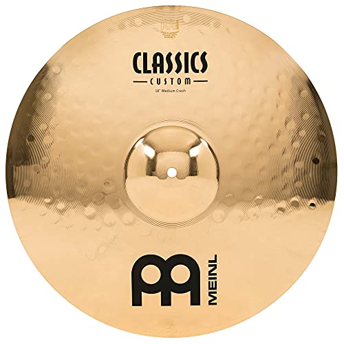 Meinl Cymbals CC18MC-B Classics Custom Serie 45,72cm (18 Zoll) Crash Medium Brilliant Finish Becken