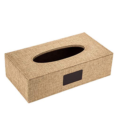 ZXGQF Tissue Box Leinen Rechteckigen Papierhandtuchhalter Für Zuhause BüroAuto Dekoration Tissue Box Inhaber