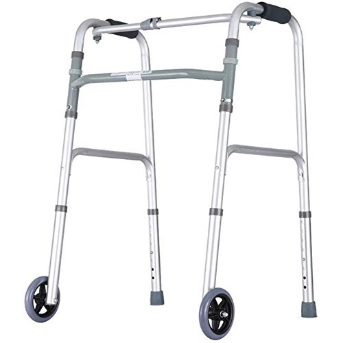 Kissen zusammenklappbar mit Rollator-Rädern Mobilitätshilfe Gehhilfen Höhenverstellbare Gehhilfen Leichter Gehrahmen für Senioren