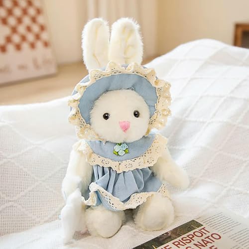 Plüsch Teddybär Kissen Spielzeug Kuscheltier Puppe buntes Kleid Hase Geburtstagsgeschenk für Kinder 26cm 1