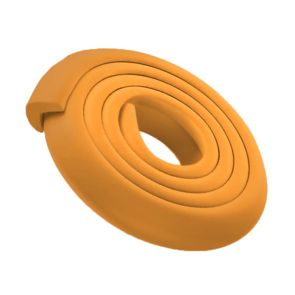 AnSafe Kantenschutz, L-Typ + 10 Eckenschützer for Möbelkanten Sicher Und Ungiftig Weichen Streifen (6 Farben) (Color : Wood Color, Size : 6M+10Corner Guard)