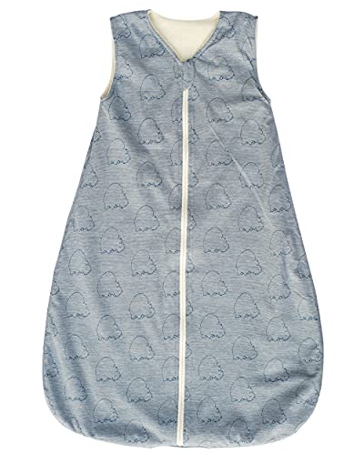 Lilano, Gefütterter Schlafsack ohne Arm Nilpferd (Blau, 2 (90 cm))