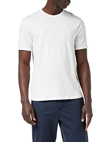 Armani Exchange Herren 8NZTCD T-Shirt, Weiß (White 1100), X-Large
