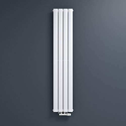 Mai & Mai Heizkörper flach 160x31cm in Weiß Paneelheizkörper Vertikal aus Stahl