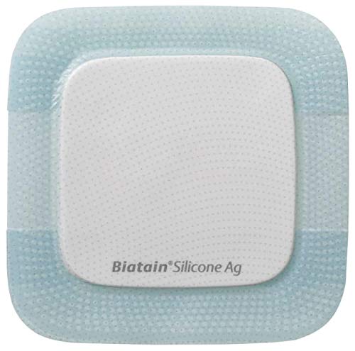 Biatain Silicone Ag quadratischer Schaumverband, 12.5 x 12.5 cm