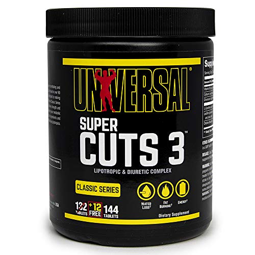Universal Nutrition Super Cuts 3 Lipotropen und Diuretischen Komplex | 132 Tabletten, 357 g