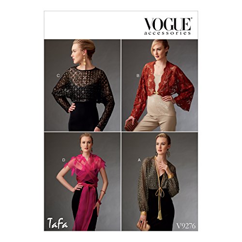 Vogue Mustern Vogue zuckt 9276 OS, Schnittmuster mit und Capelet, Größen S-XL, mehrfarbig