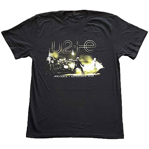 U2 Herren Stage Photo T-Shirt Schwarz, Schwarz, XL