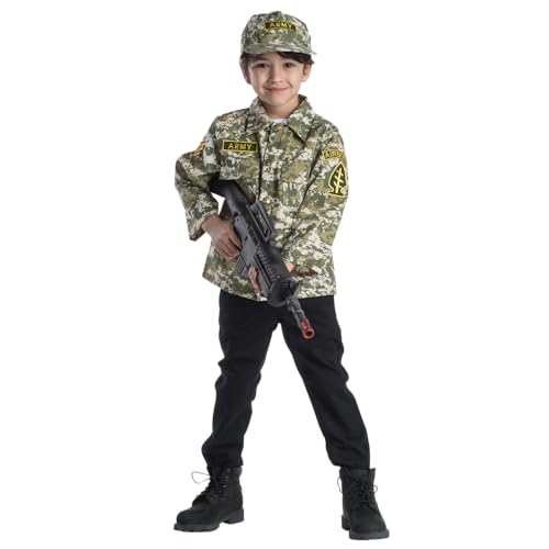 Dress Up America Kinder Armee Authentic Military Forces Rollenspiel Set Kostüm Alter 3-6