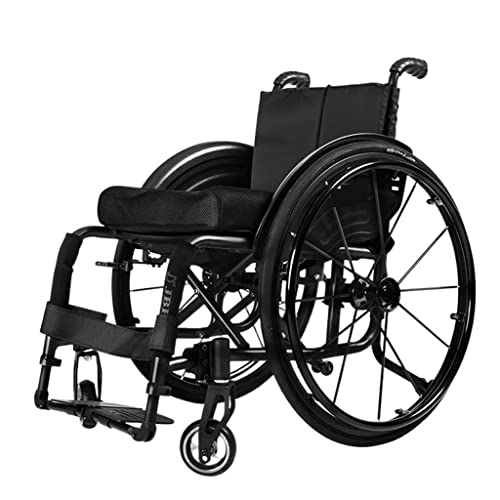 Rollstuhl Faltbarer Rollstuhl Sportrollstuhl Leichter und faltbarer manueller tragbarer Sportrollstuhl für Erwachsene und Senioren Scooter Selbstfahrende Rollstühle
