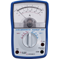 PEAKTECH 3203 - Amperemeter, analog, 10 A AC/DC