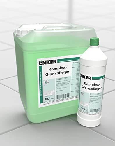 Linker Chemie Komplex-Glanzpflege 10,1 Liter - Wischpflege für die manuellen und maschinellen Einsatz - Rutschhemmend | Reiniger | Hygiene | Reinigungsmittel | Reinigungschemie |
