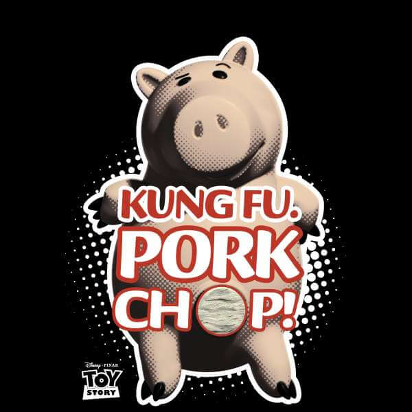 Toy Story Kung Fu Pork Chop Pullover - Schwarz - XXL - Schwarz 2