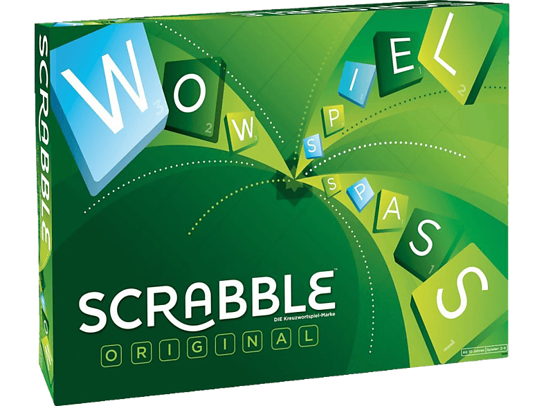 MATTEL GAMES Y9598 Scrabble Original Brettspiel Grün