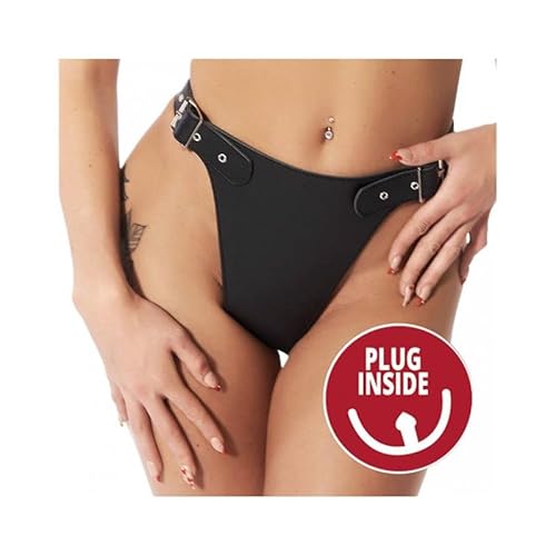 Erotic Fashion ra7251 Strap-on, schwarz Leder Verstellbar, 1er-Pack (1 x 1 Stück)