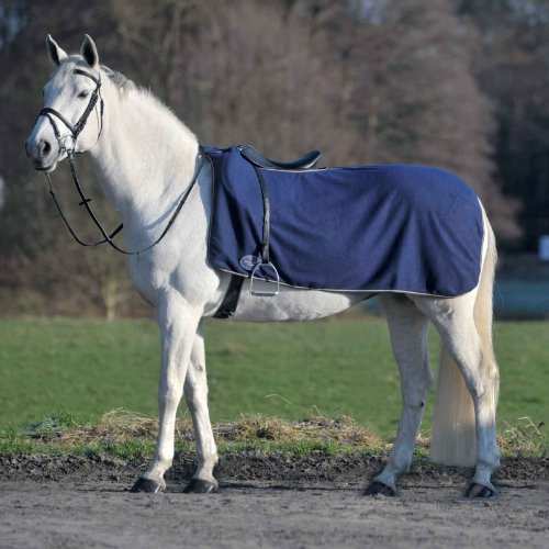 WALDHAUSEN Fleece-Ausreitdecke Economic, marine, Warmblut