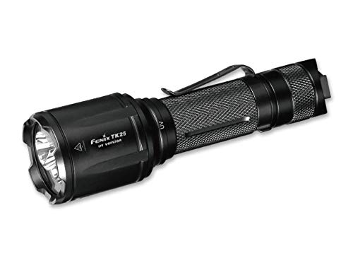 Fenix Unisex – Erwachsene TK25 UV Taschenlampe, schwarz, 14,3 cm