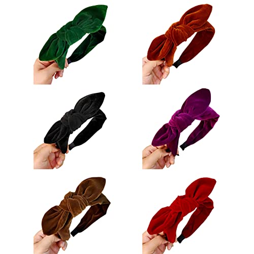 Haarnadel-Retro-Bowknot-Stirnbänder for Mädchen und Frauen, einfarbig, Schleife, Damen-Haarreifen, Haarschmuck, Damen-Haarband, Hasenohren, Haarreifen, Rot (Color : 3Pcs)