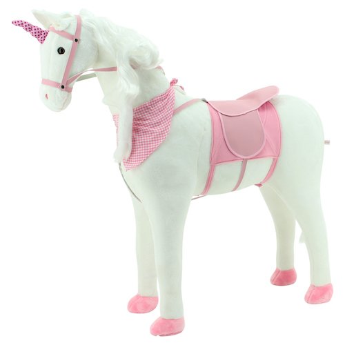 Sweety Toys 10387 EINHORN Plüsch Pferd Stehpferd Reitpferd
