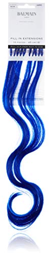 Balmain Fill-In Extensions Fiber Hair Straight Fantasy Kunsthaar 10 Stück Blue 45 Cm Länge