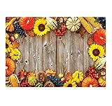hm Papier-Tischsets, Herbsttage, 24,8 x 35,6 cm, Sonnenblumen-Design, 25 Stück