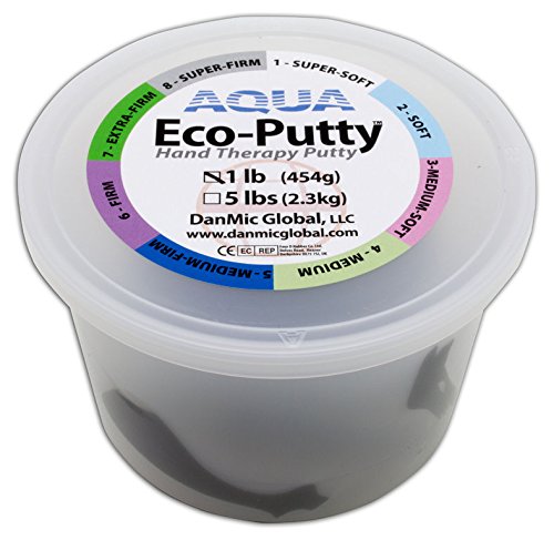 Therapieknete AQUA Eco Putty | PROFI-Line | 454 g (super-firm | dolphin-grey)