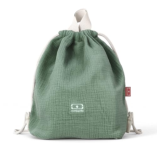 monbento - Kinderrucksack MB Buddy Grün - Kinderrucksack Jungen/Mädchen - Transporttasche für Mahlzeiten und/oder Snacks - Ideal für Schule/Park