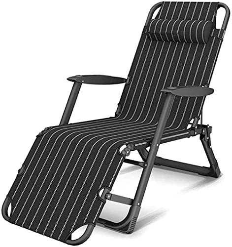 OEKOJK Recliner Outdoor Recliner Folding Gravity Sun Lounger Chair Nickerchen Klappbett Multikinetischer Klappstuhl Starke Tragfähigkeit-A charitable