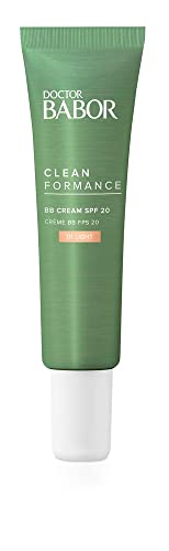 DOCTOR BABOR CLEANFORMANCE BB Cream SPF 20, getönte Creme mit Lichtschutz, mittlere Deckkraft, für einen ebenmäßigen Teint, Vegane Formel, 1 x 30 ml