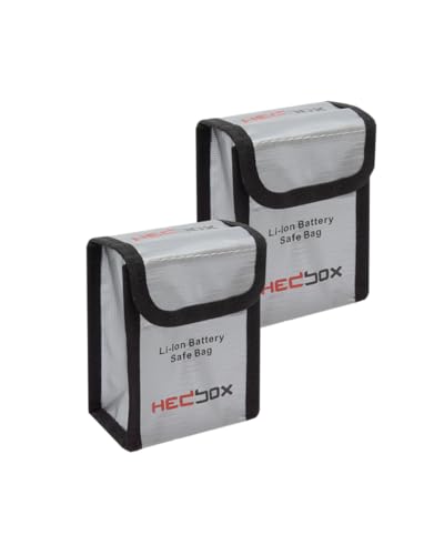 HEDBOX Kit Nr. 2 Firebag-M Medium Size Li-Ion Battery Safe Bag Protect your battery during travel or storage