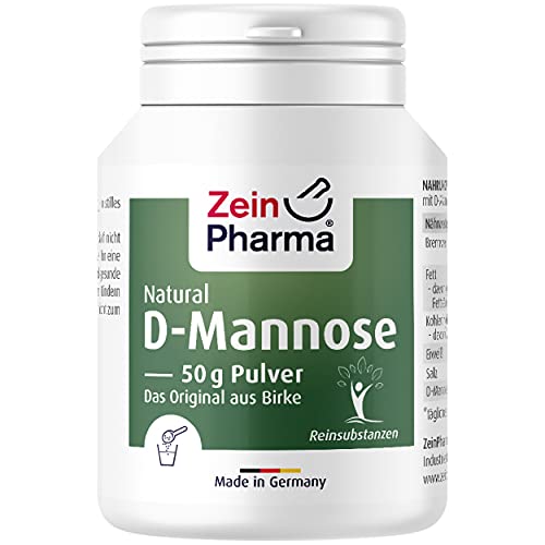 ZeinPharma D-Mannose Pulver 50g (Monatsvorrat) - dietätische Behandlung gegen Blasenentzündung