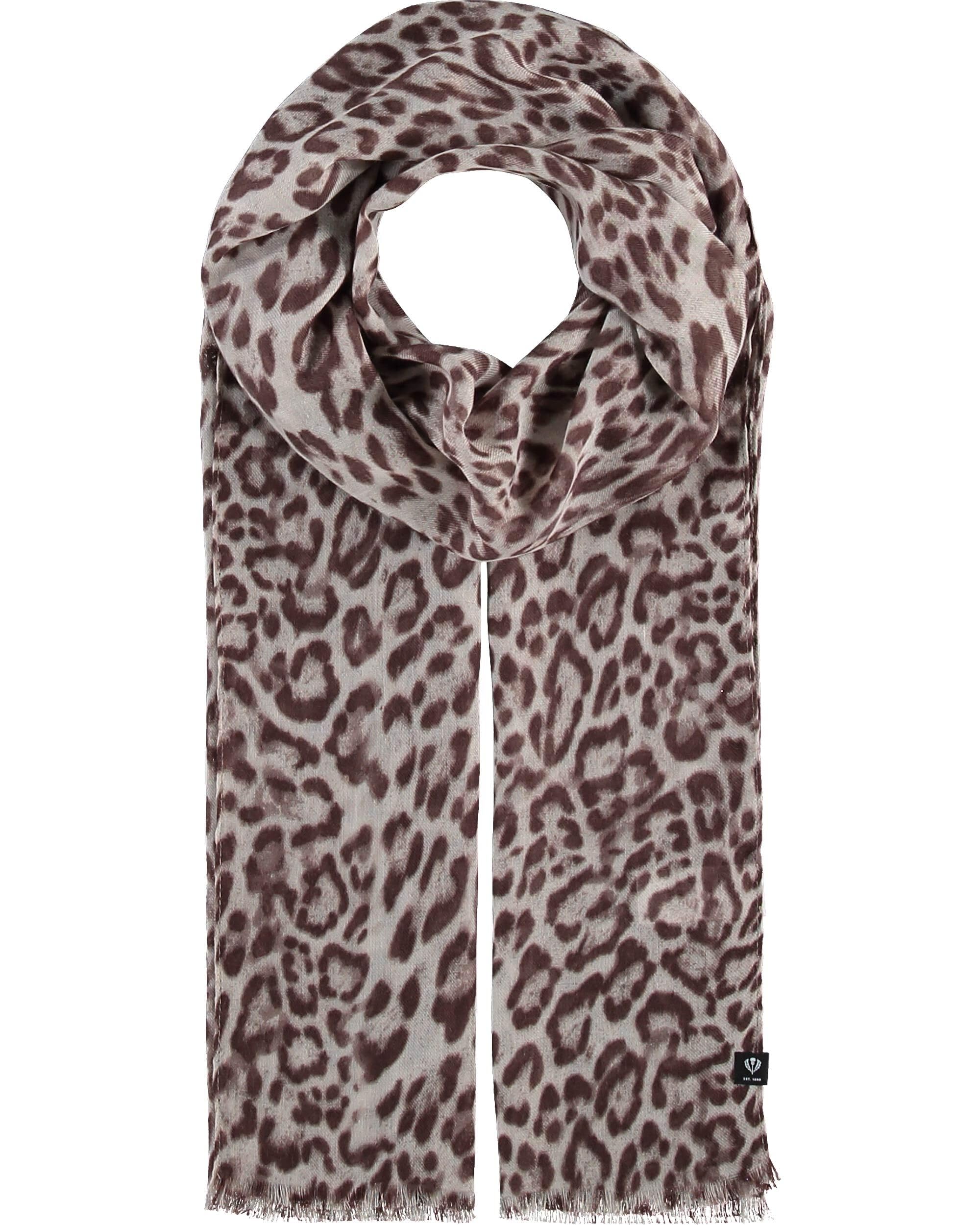 FRAAS Damen Schal mit Animal-Print angenehm weich - Perfekt für den Sommer - 180 x 50 cm - Polyester Taupe