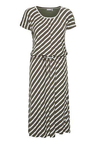 fransa Damen Kleid Jerseykleid 20609071, Größe:XXL, Farbe:Hedge Mix (200116)