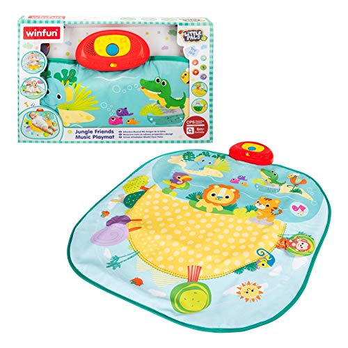 winfun 46505 Kinderteppich mit Licht und Sounds Dschungel