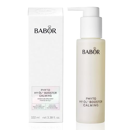 BABOR Phyto Hy-Öl Booster Calming für empfindliche Haut, Gesichtsreiniger zur Anwendung mit Hy-Öl, Mit Lindenblüten, Vegane Formel, Phytoactive Sensitive, 1 x 100 ml