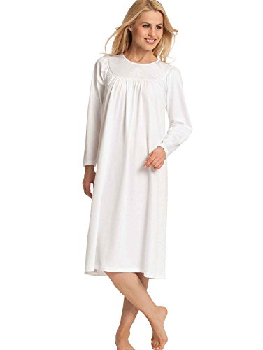 CALIDA Nightshirt Soft Cotton Damen-Nachthemd Gr. 54, Weiß (001)