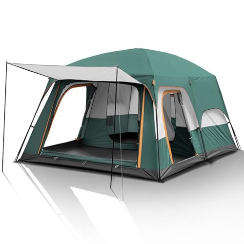 Extra Großes Zelt 3-4 Person Camping Tent Doppellagig Large Family Tent Wasserdicht Winddicht UV-Schutz Für Camping Rucksackreisen Wandern Grillen Im Freien B,330 * 210 * 185cm