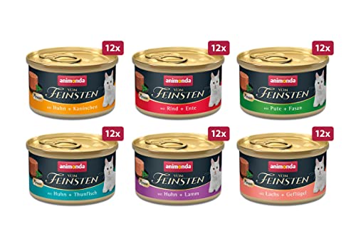 Animonda Vom Feinsten Adult 72 x 85 g - Mousse-Vielfalt (6 Sorten)