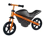 BIG - Laufrad Speed-Runner - für Kinder von 2 bis 5 Jahren, höhenverstellbares Kinder-Laufrad ab 2 Jahre, orange-schwarz, Laufrad