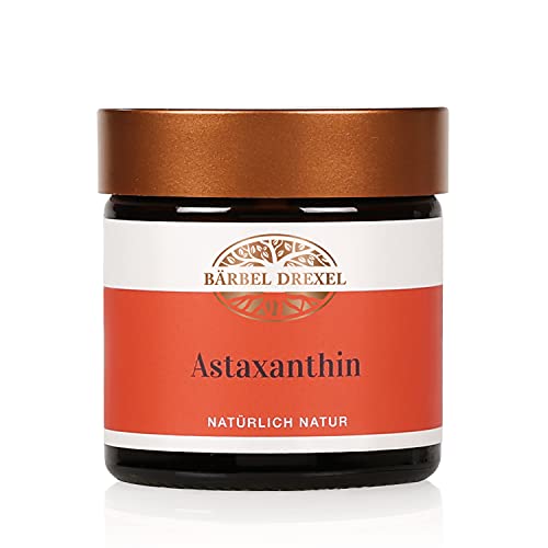 BÄRBEL DREXEL® Astaxanthin 4mg Hochdosiert aus der Haematococcus Pluvialis Mikro-Alge, Softgel-Kapseln (40 Stk) 100% Vegane Herstellung Deutschland, Immunsystem Antioxidantien Vitamin E