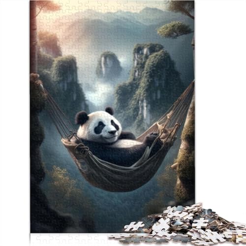 Puzzle „Chilling Panda in Hammock“, 1000 Teile, Puzzle für Erwachsene, geeignet für Erwachsene und Kinder ab 12 Jahren, 1000 Teile (75 x 50 cm)