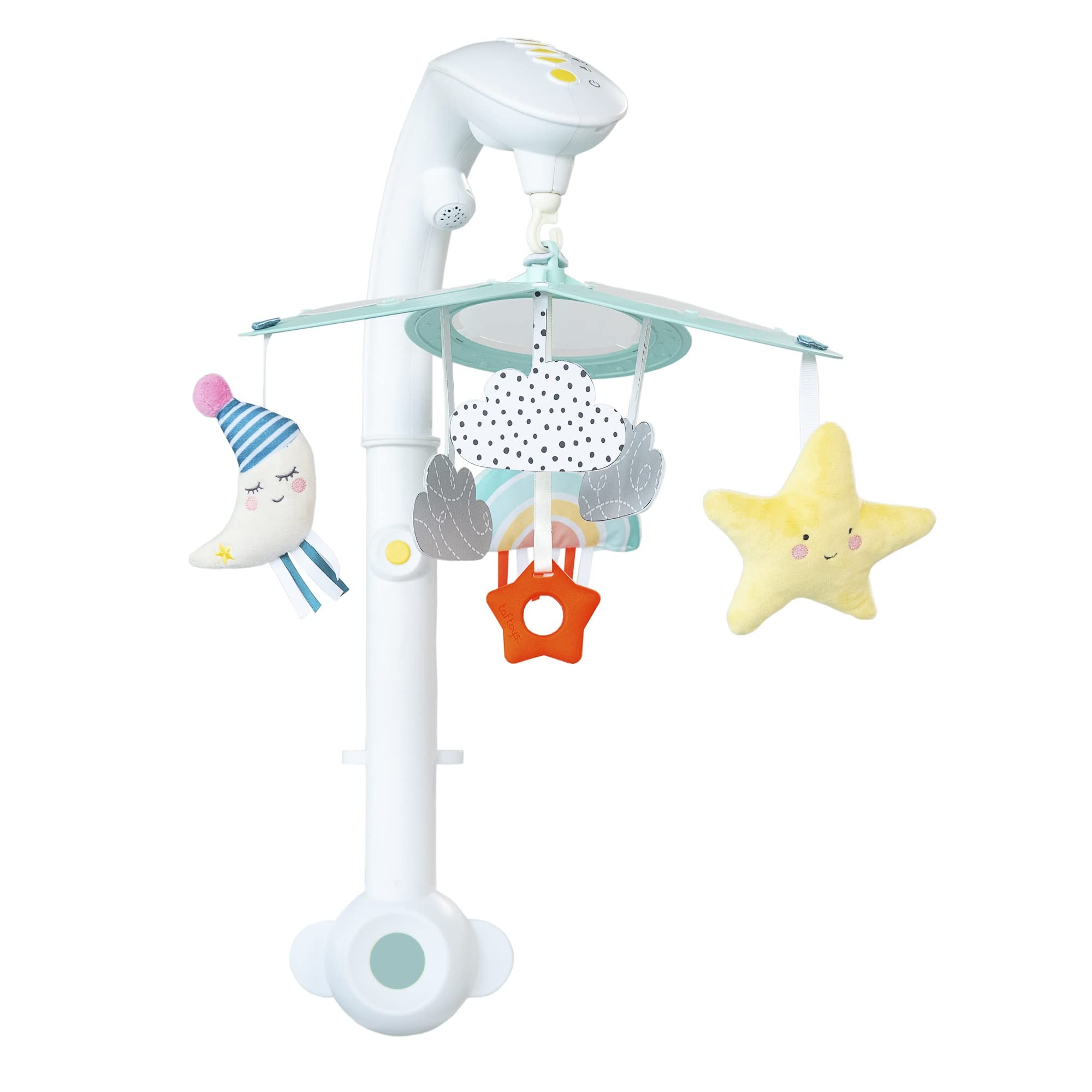 Taf Toys Sweet Dreams Mini Moon Baby Cot Sensory Mobile. 30 Minutes of non-Repeating Classical Music, Light Projector and Hanging Toys. From Birth